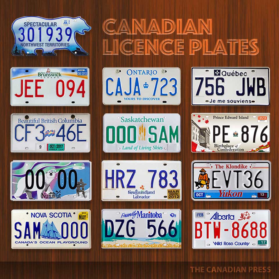 Канадские номерные знаки