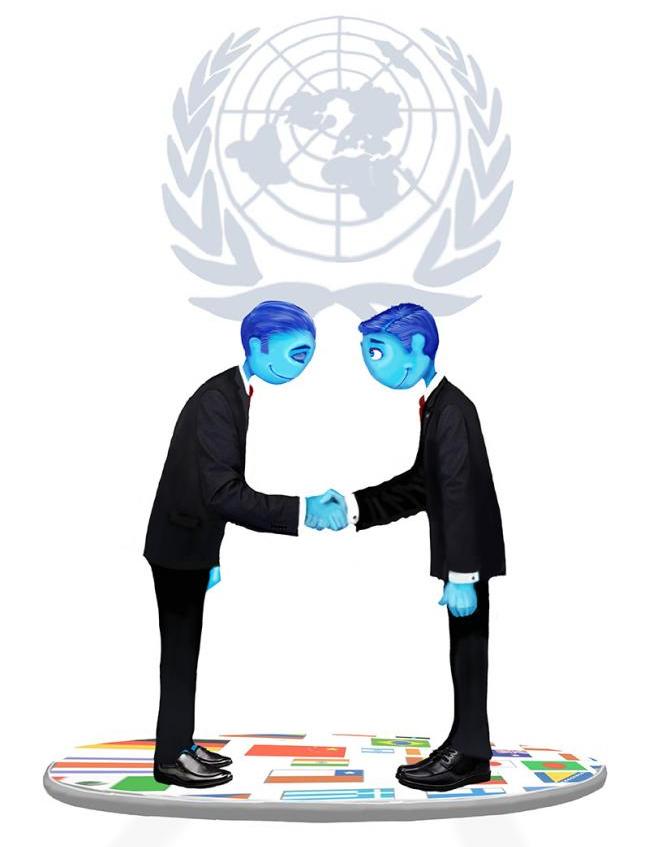 Символическое изображение дипломатов