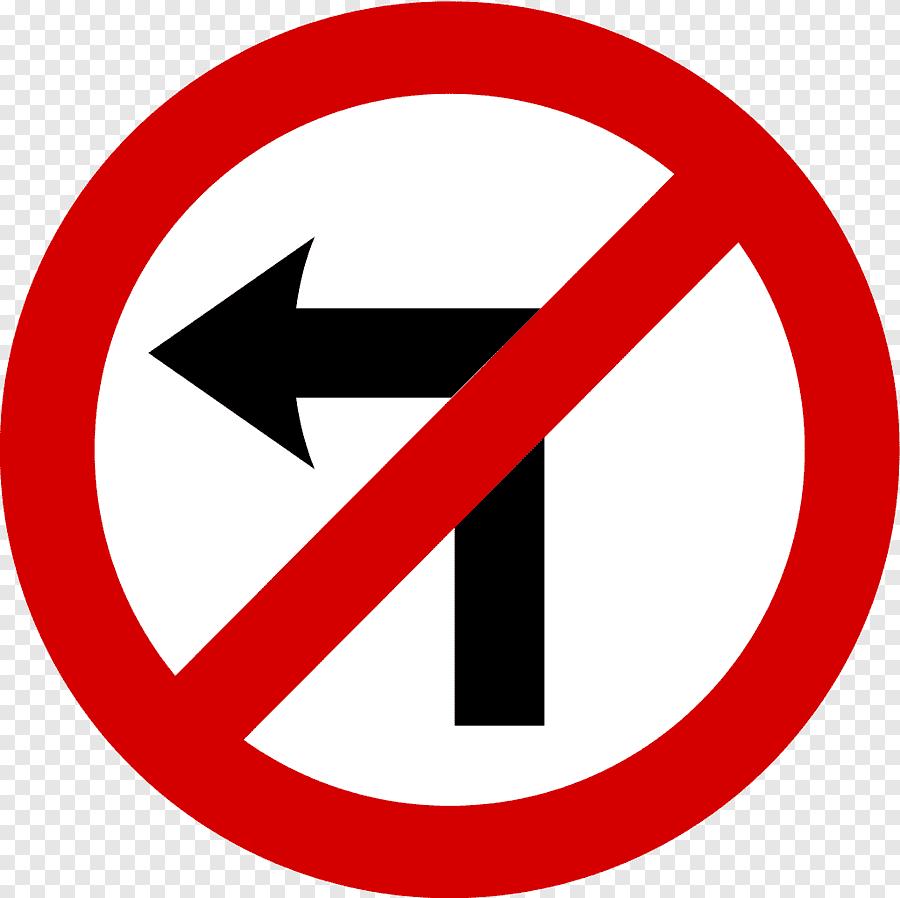 знак "Поворот налево запрещен"